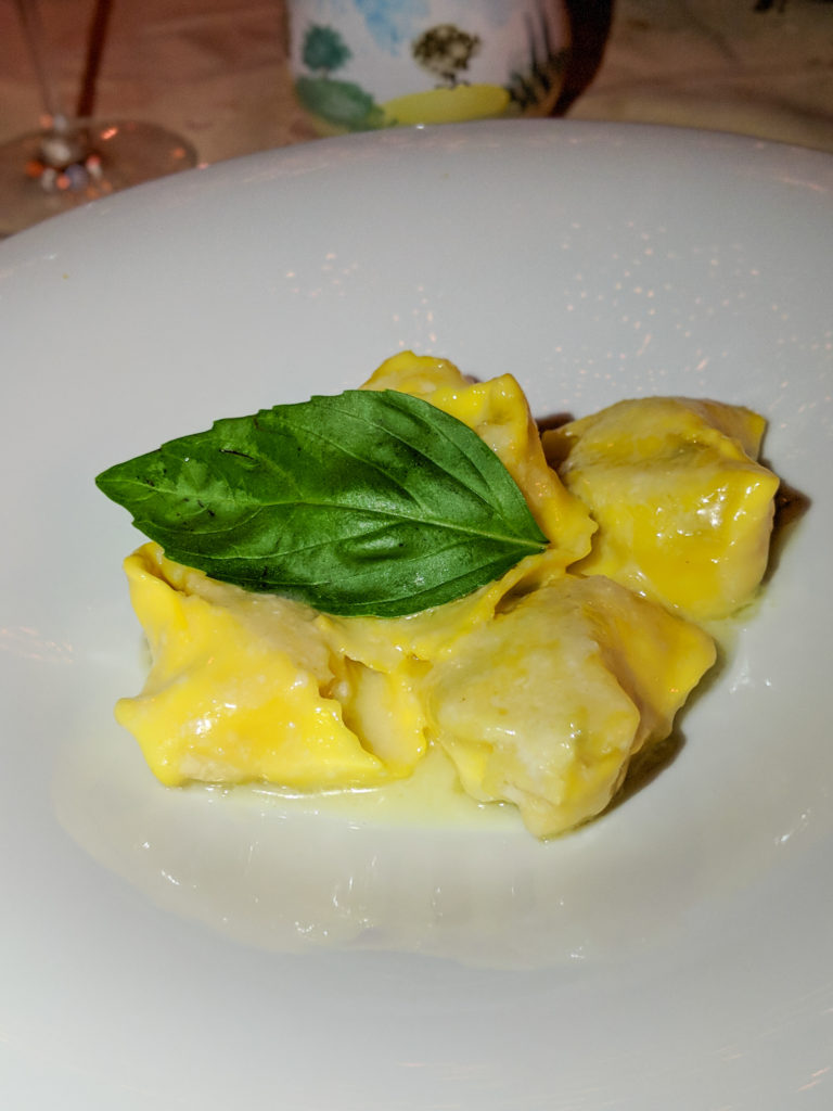 pear pecorino ravioli la giostra