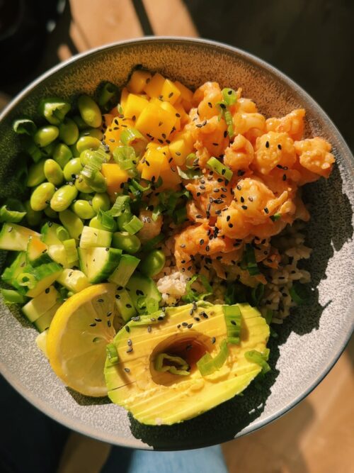 spicy shrimp bowl