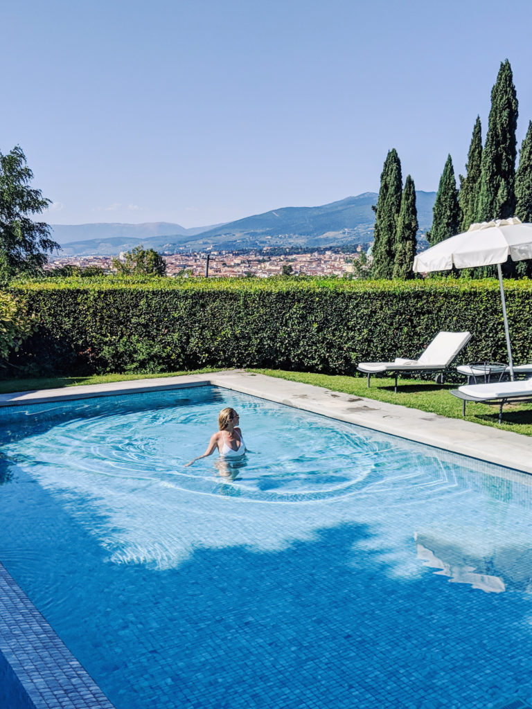 pool at villa la vedetta florence italy