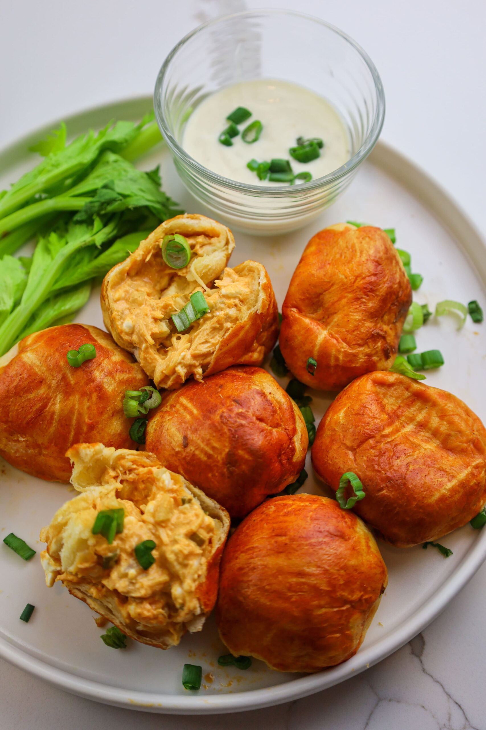 buffalo chicken dip bites