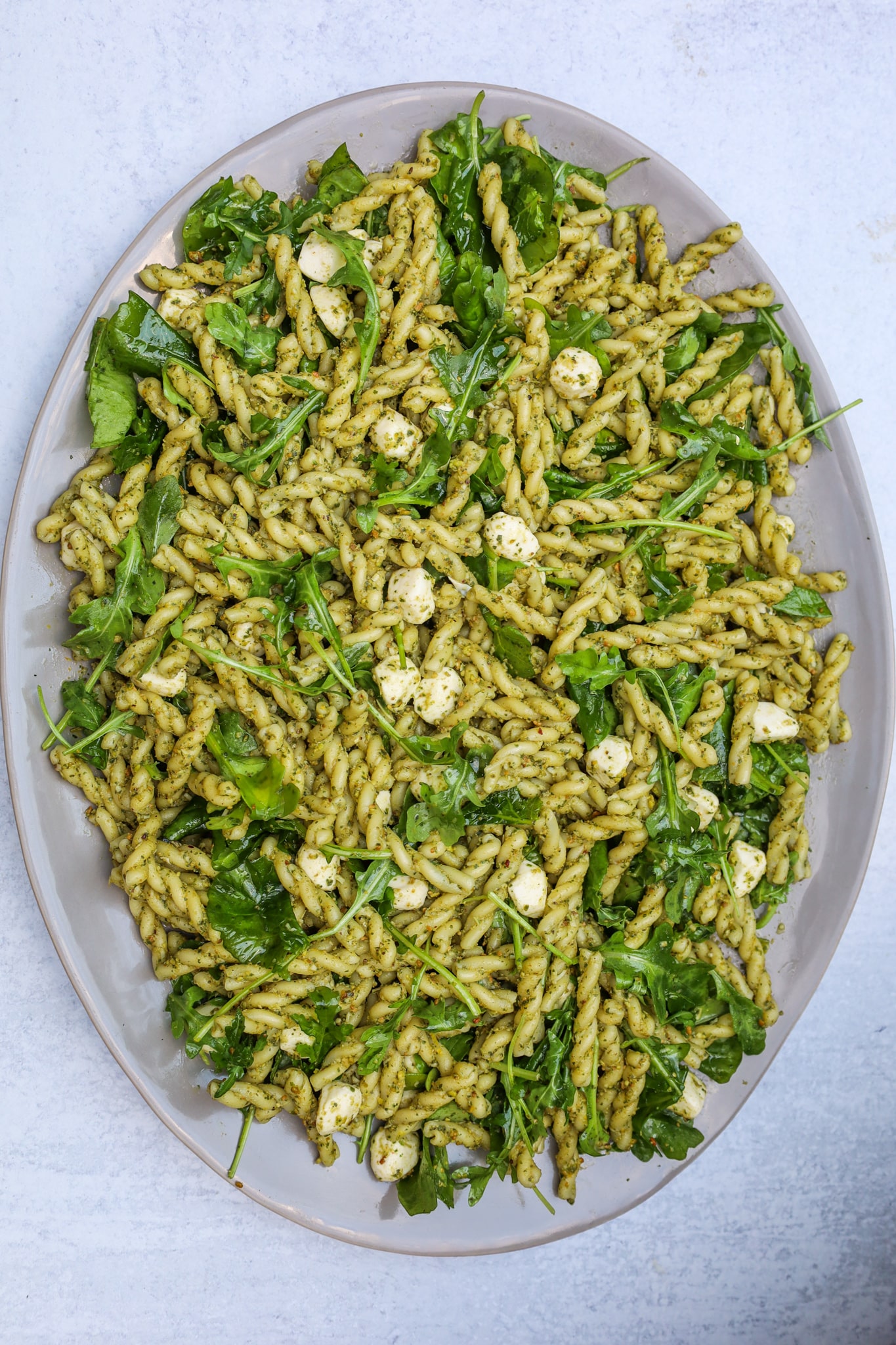 Lemony Pistachio Pesto Pasta Salad