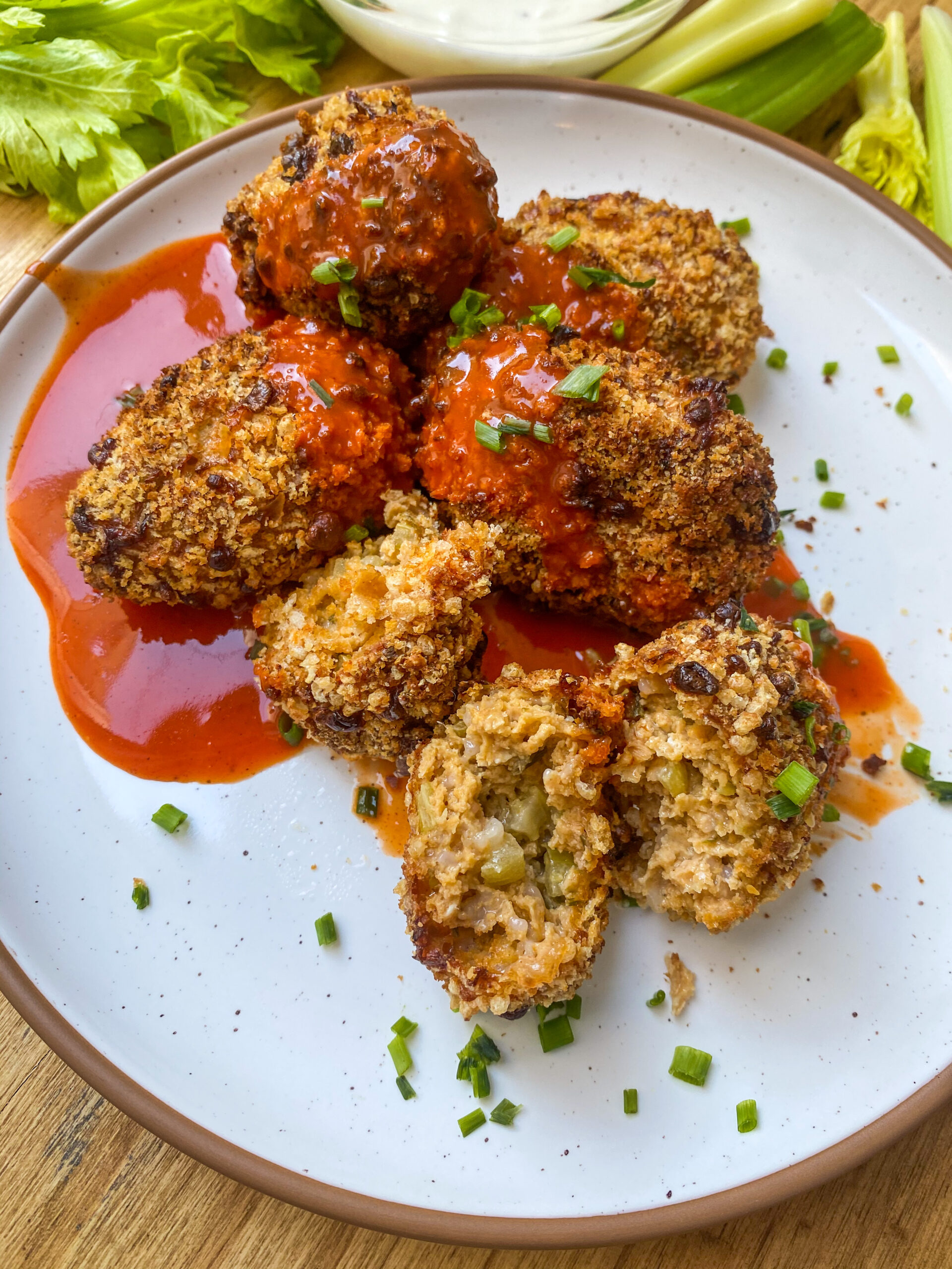 gluten free buffalo chicken poppers